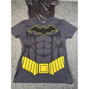 BATMAN Adult‎ T Shirt & Cape Costume Halloween - 2XL